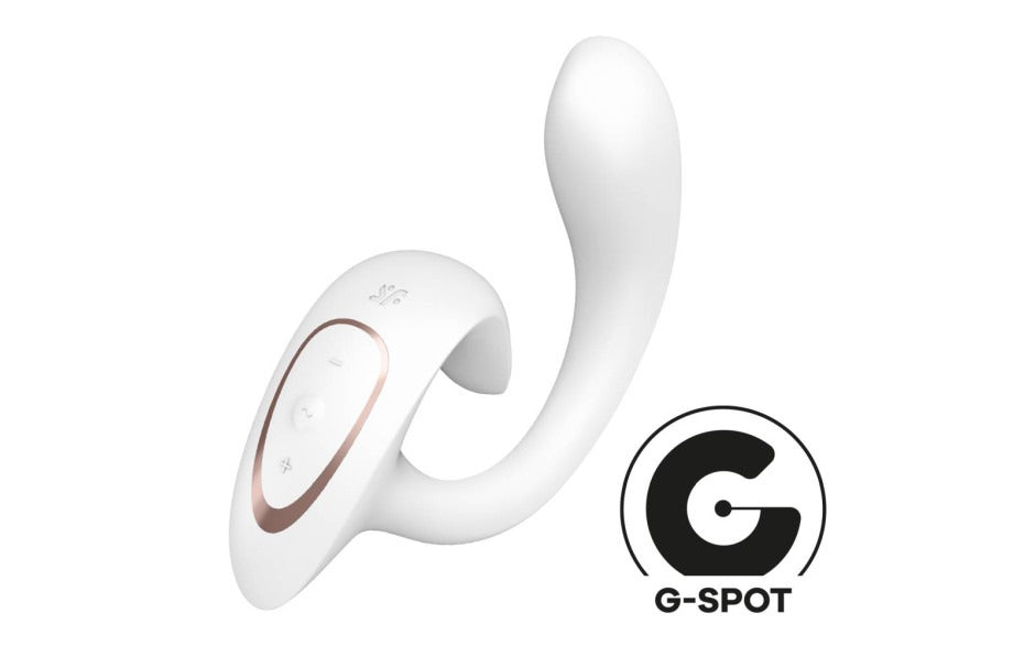 Satisfyer G For Goddess 1 Flexible Shaft Rabbit Vibrator - White