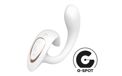 Satisfyer G For Goddess 1 Flexible Shaft Rabbit Vibrator - White