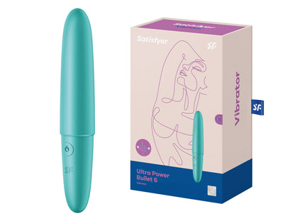 Satisfyer Ultra Power Bullet 6 Rechargeable Vibrator - Turquoise