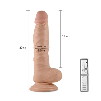 Lovetoy Products Real Extreme 8.5'' Vibrating Realistic Dildo with Suction Cup Base