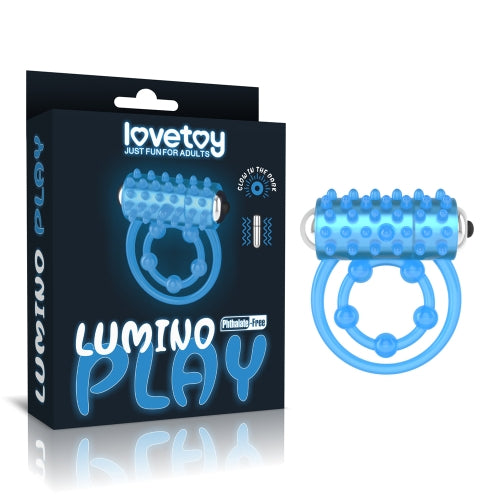 Lovetoy Products Lumino Play Vibrating Penis Ring - Glow in the Dark