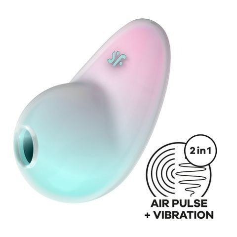 Satisfyer Pixie Dust Clitoral Stimulator - Mint & Pink