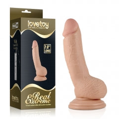 Lovetoy Real Extreme 7'' Realistic Dildo with Suction Cup Base