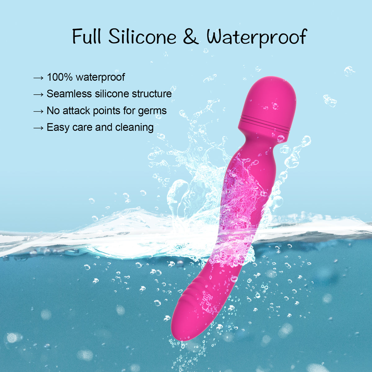 y.Love Angus Powerful Rechargeable Wand Vibrator