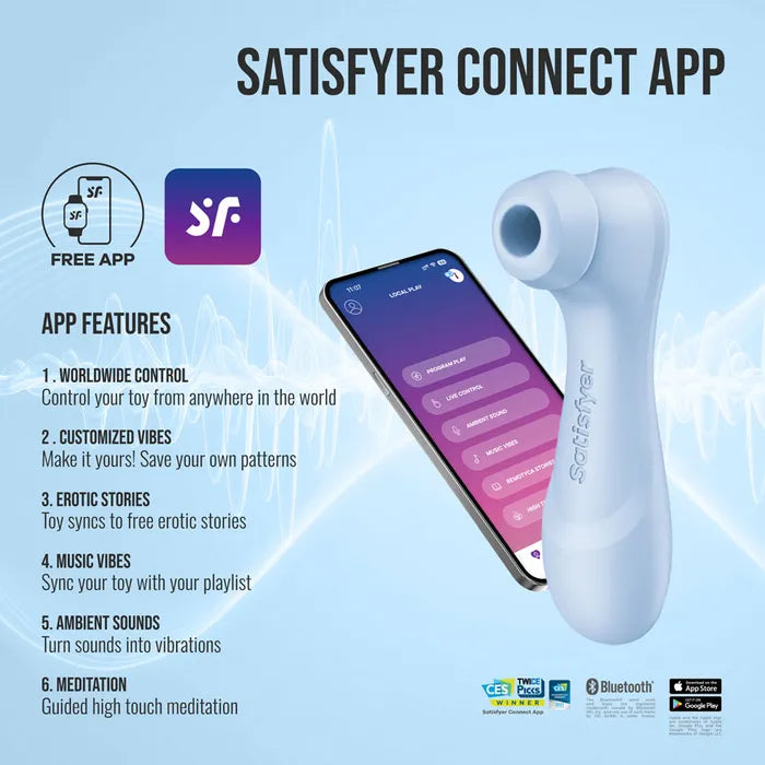 Satisfyer Pro 2 Generation 4 Rechargeable Clitoral Stimulator with App Control