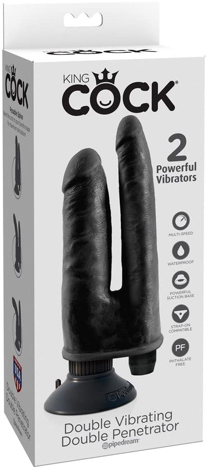 Pipedream King Cock Vibrating Double Penetrator