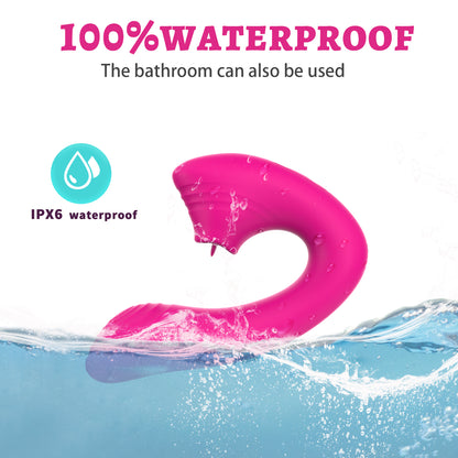 y.Love Remote Control Tongue Licking Clitoral Stimulator and G-Spot Vibrator