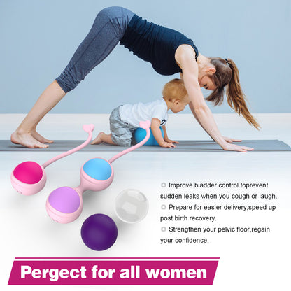 y.Love Lorinda-Fit Interchangeable Weighted Mixed Kegel Ball Training Set