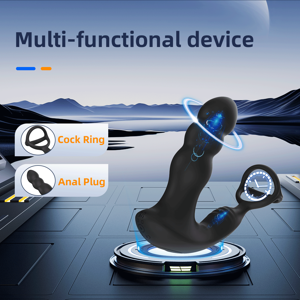 y.Love 360 Rotating Prostate & Perineum with Cock Ring & Remote Control