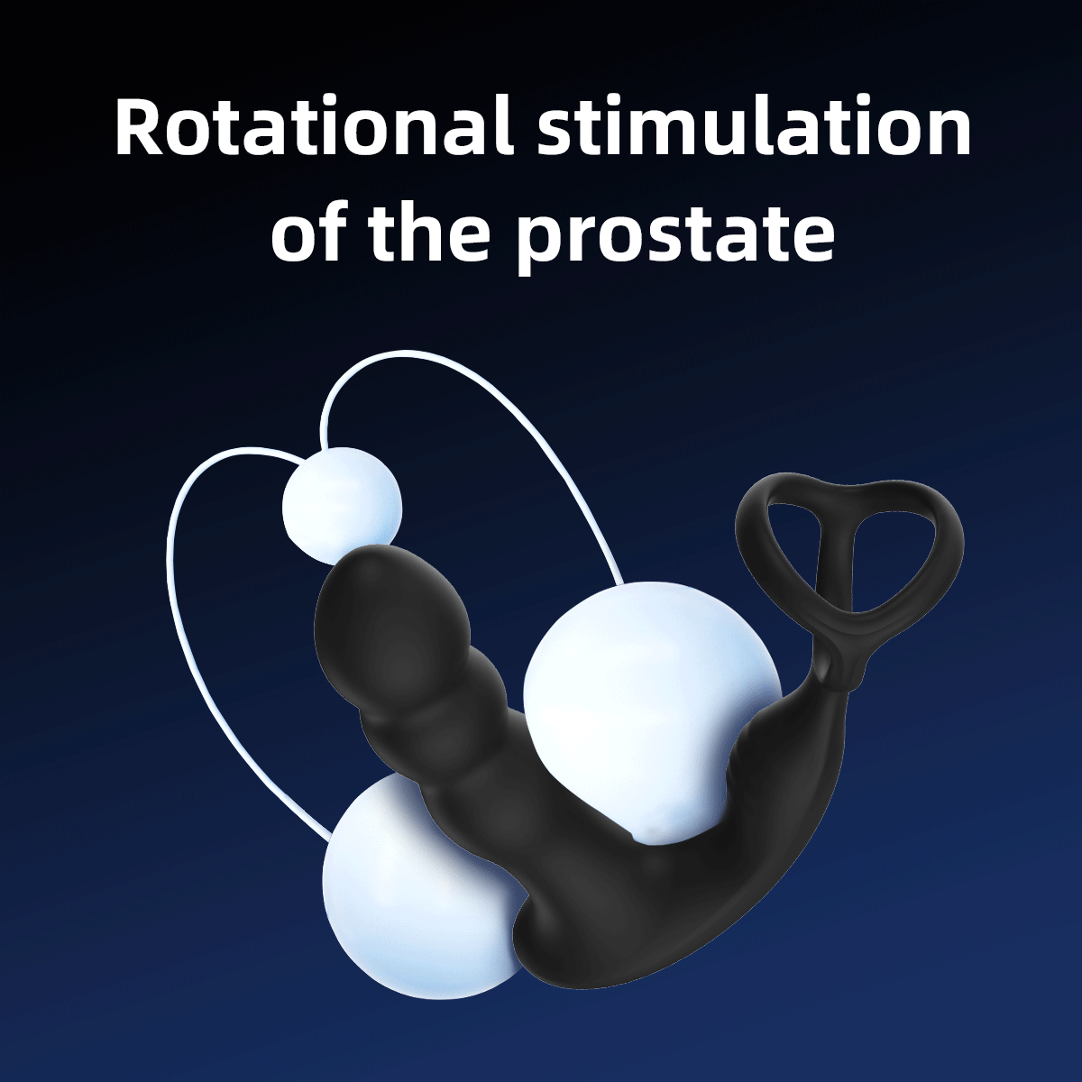 y.Love 360 Rotating Prostate & Perineum with Cock Ring & Remote Control