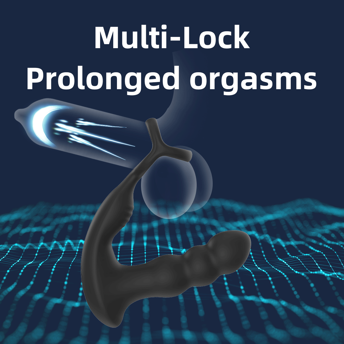 y.Love 360 Rotating Prostate & Perineum with Cock Ring & Remote Control