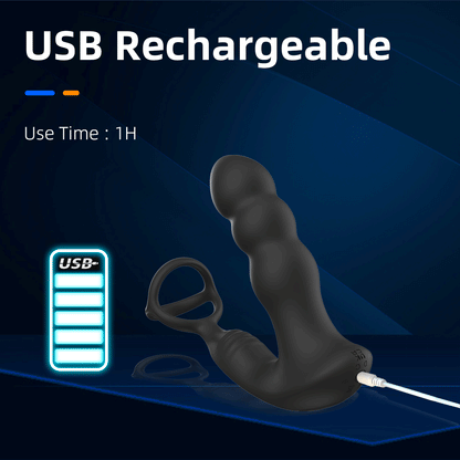 y.Love 360 Rotating Prostate & Perineum with Cock Ring & Remote Control