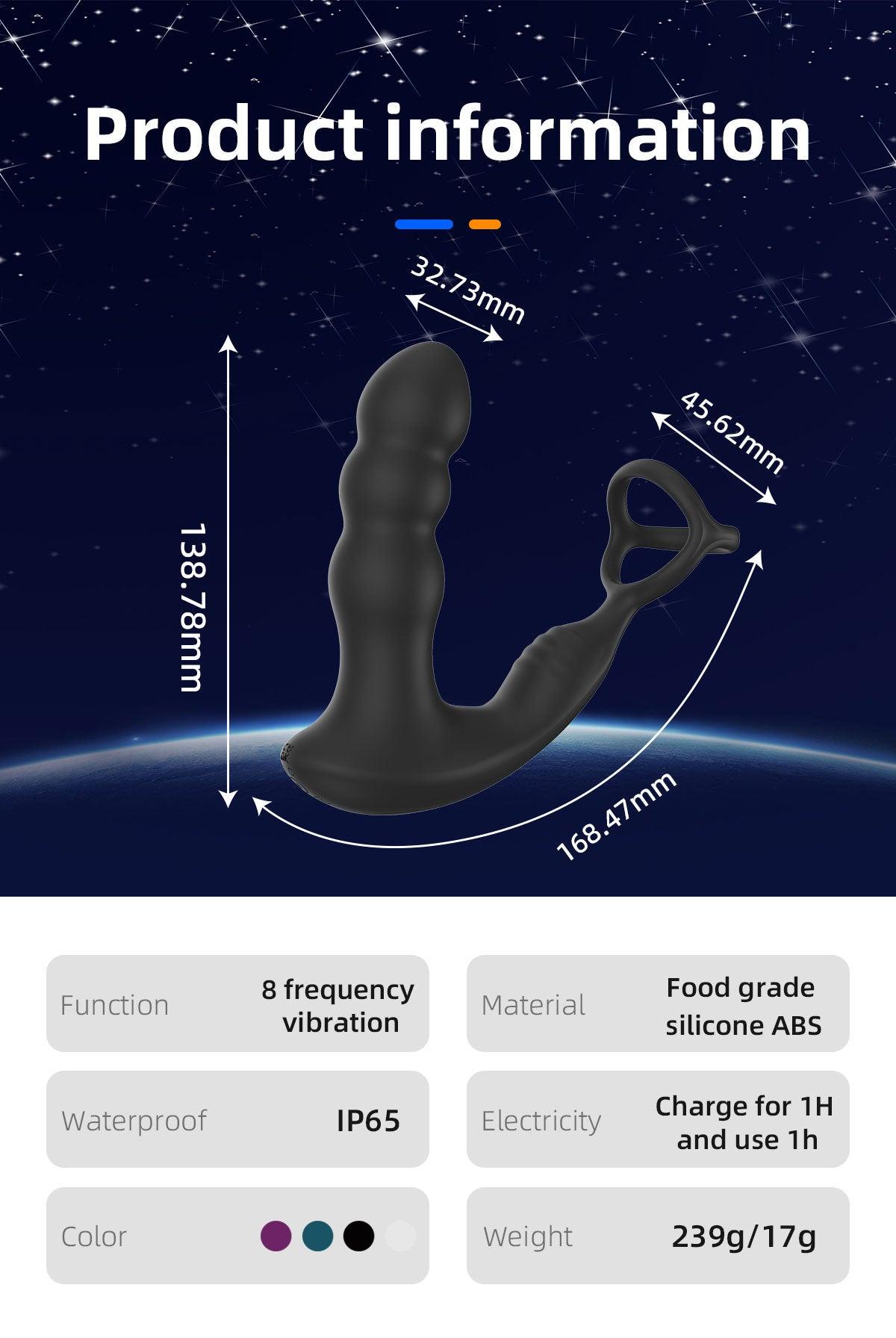 y.Love 360 Rotating Prostate & Perineum with Cock Ring & Remote Control