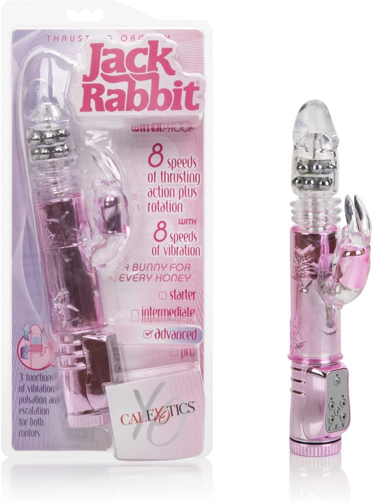 CalExotics Jack Rabbit Thrusting Orgasm Bunny Vibrator - Pink