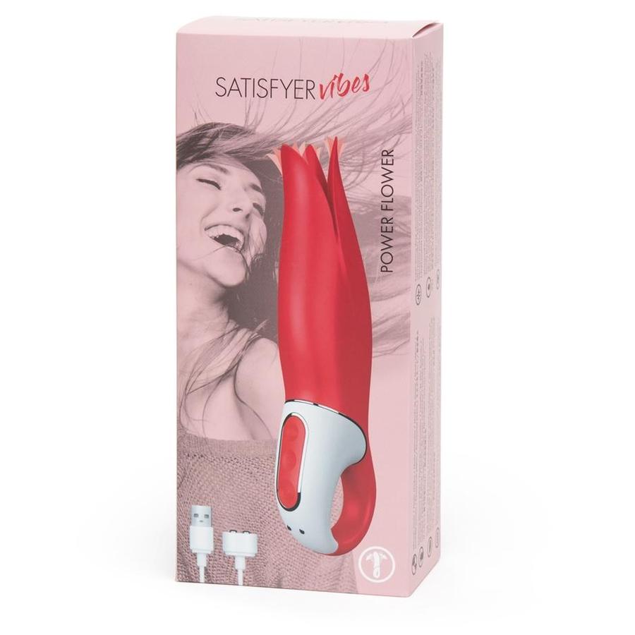 Satisfyer Vibes Power Flower Silicone Clitoral Vibrator