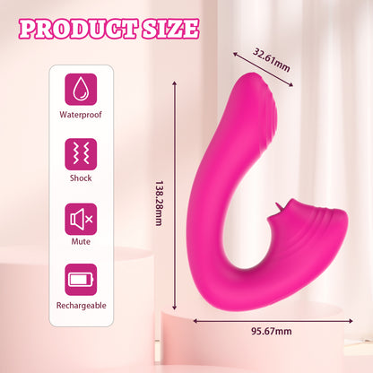 y.Love Remote Control Tongue Licking Clitoral Stimulator and G-Spot Vibrator