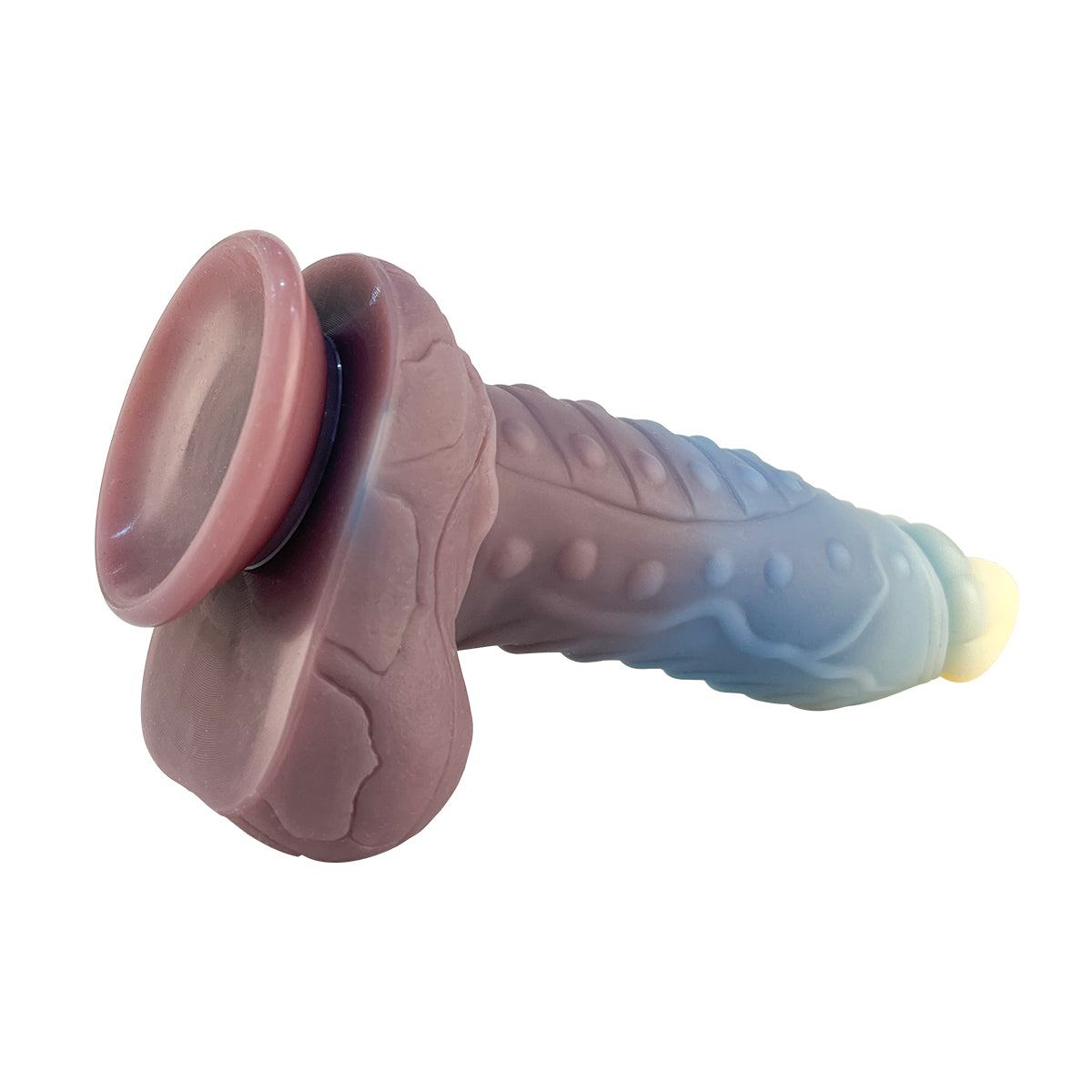 Liquid Silicone 8.8" Dildo with Balls & Suction Cup