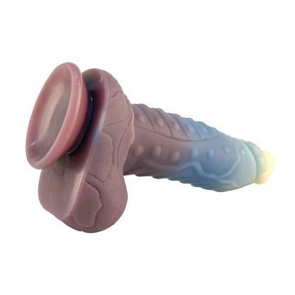 Liquid Silicone 8.8" Dildo with Balls & Suction Cup