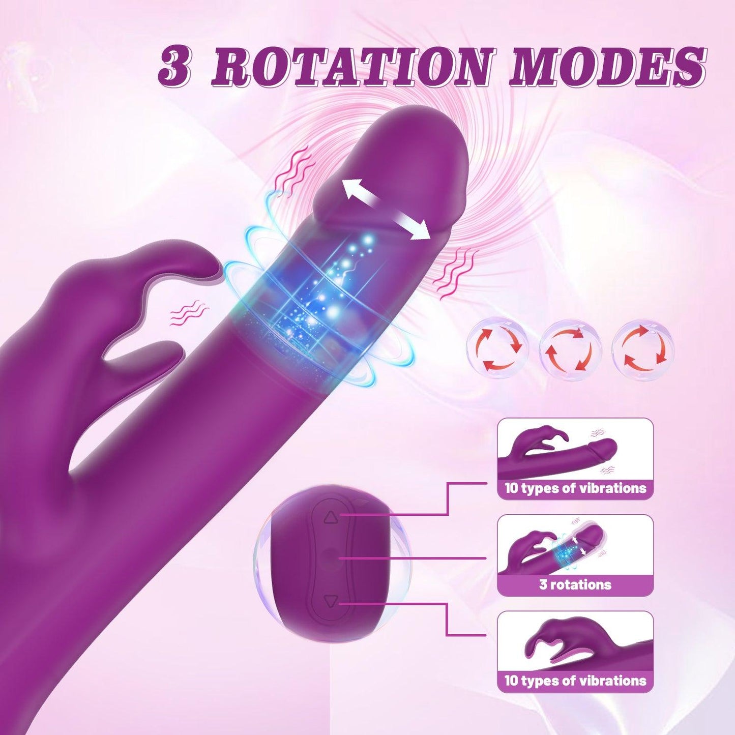 y.Love Ivan Rotating Rabbit Vibrator