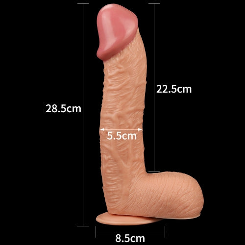 Lovetoy Products 10.5" Legendary King Sized Extra Thick Realistic Dildo - Light