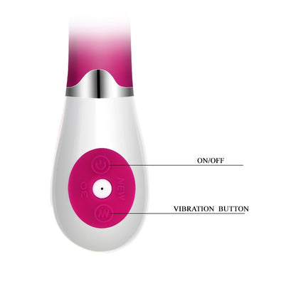 Pretty Love Daniel Silicone Vibrator - Magenta