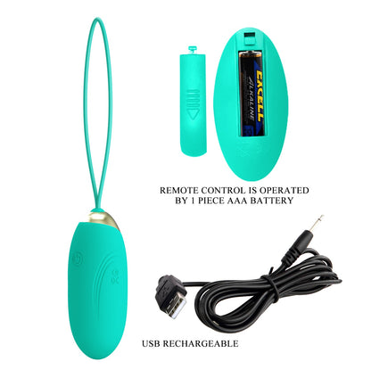 Pretty Love Jenny Rechargeable Vibrating Egg with Remote Control
