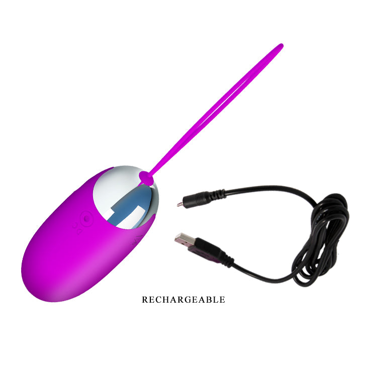 Pretty Love by Baile Rechargeable Vibrating Egg Benson - Purple