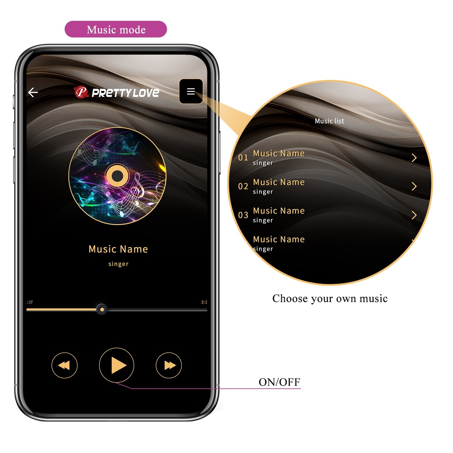 Pretty Love Ethan Rechargeable G-Spot Vibrator with App Control