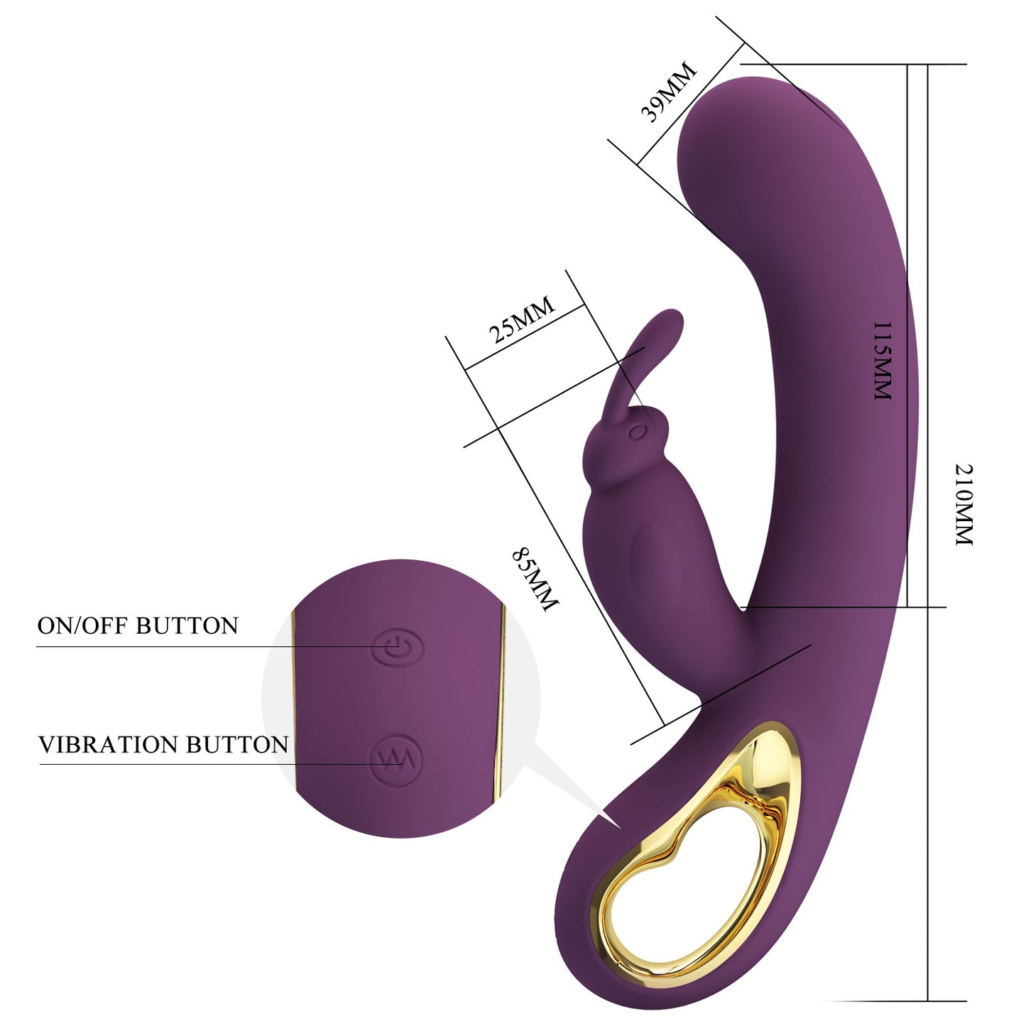 Pretty Love Liam Rechargeable Vibrating Rabbit with App Control