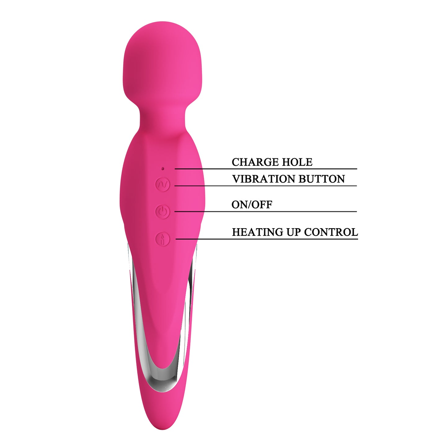 Pretty Love Michael Rechargeable Heating Massager Wand