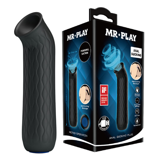Mr Play by Baile Rechargeable Anal Sucking Plug