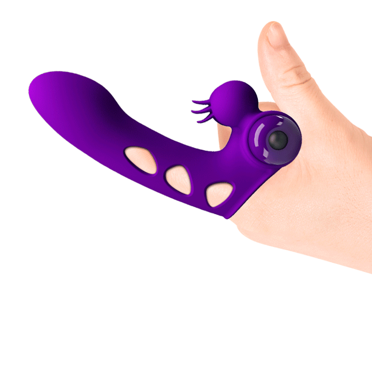 Pretty Love Orlando Honey Finger Vibrator with Clitoral Stimulator