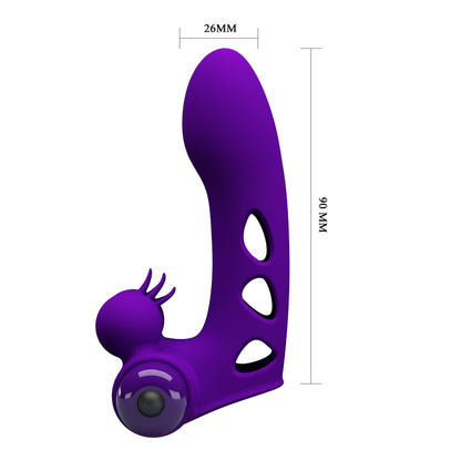 Pretty Love Orlando Honey Finger Vibrator with Clitoral Stimulator