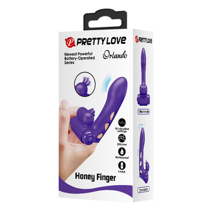 Pretty Love Orlando Honey Finger Vibrator with Clitoral Stimulator