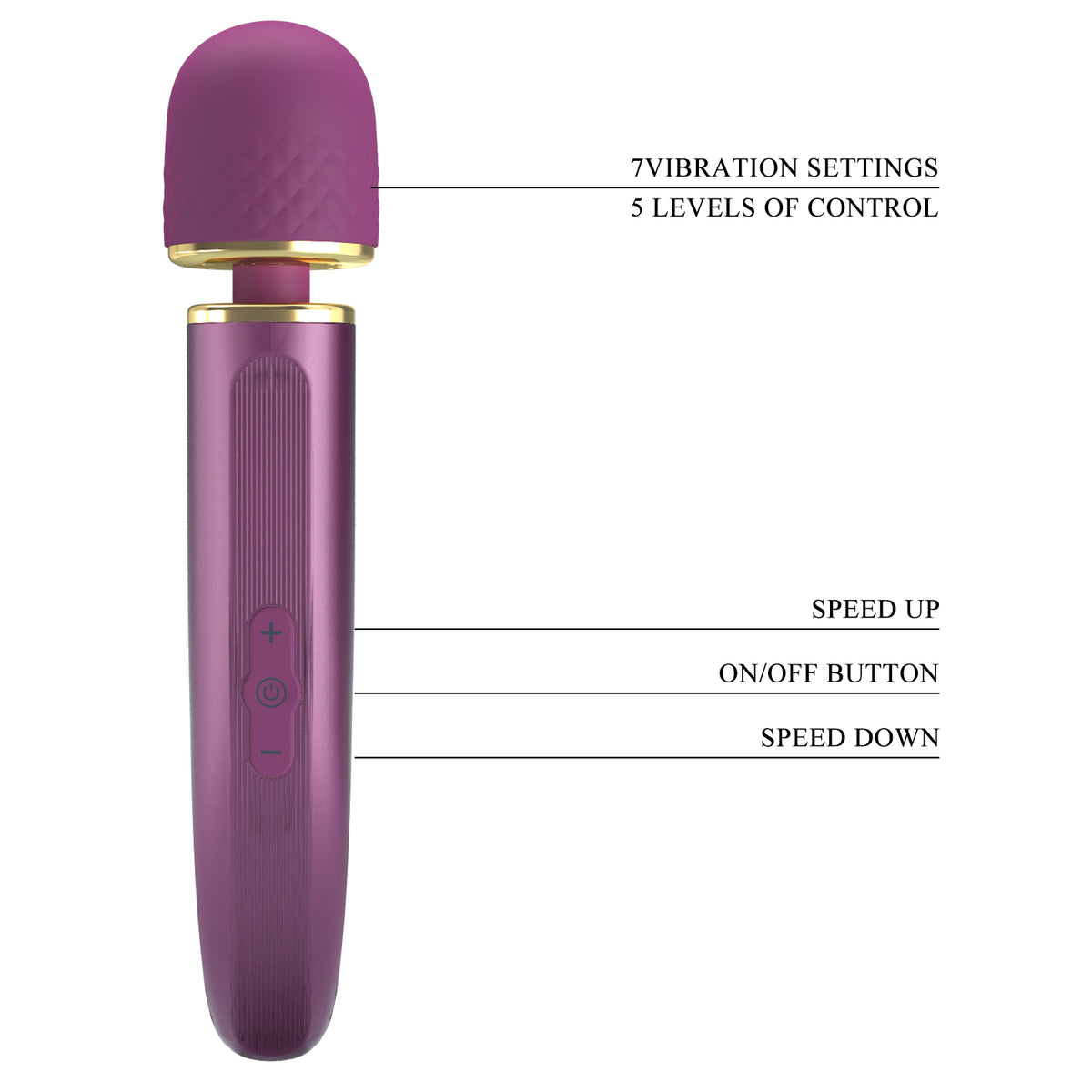 Pretty Love Azlins Powerful Silicone Rechargeable Massager