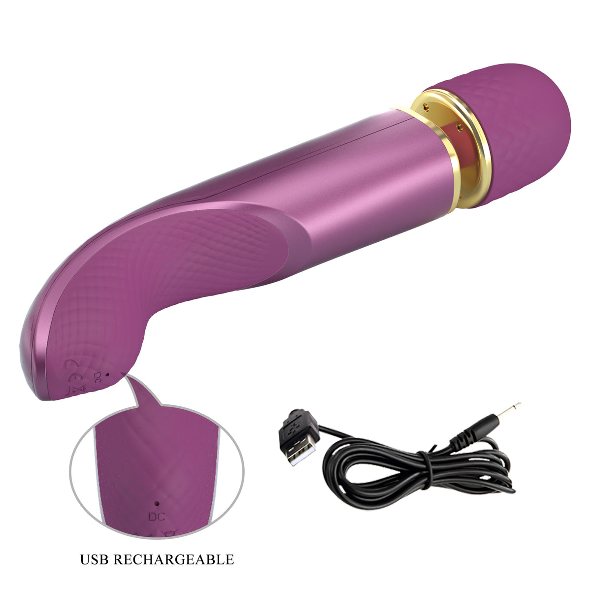 Pretty Love Azlins Powerful Silicone Rechargeable Massager