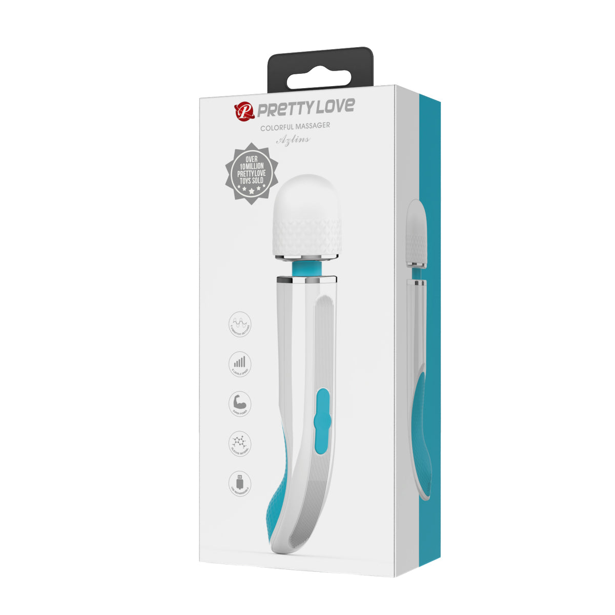 Pretty Love Azlins Powerful Silicone Rechargeable Massager