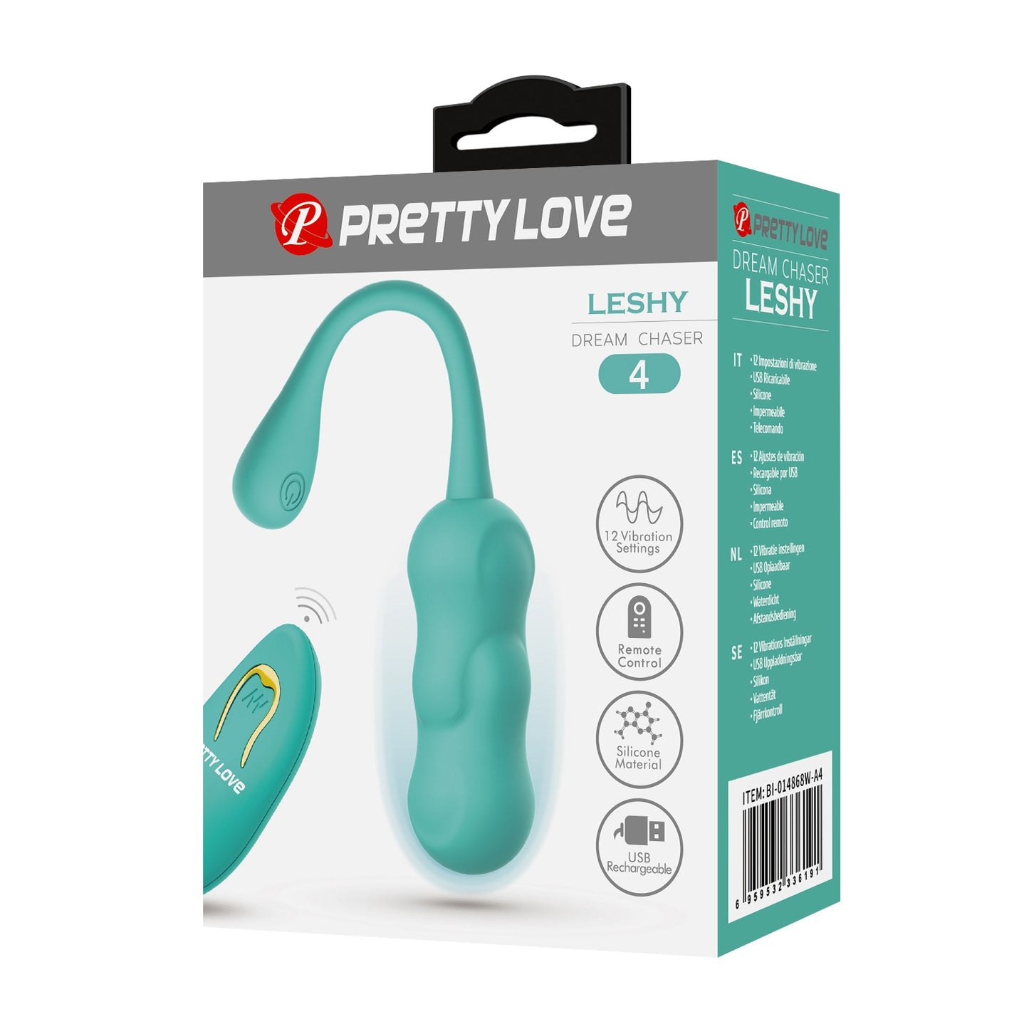 Pretty Love Leshy 4 Rechargeable Vibrating Egg with Remote