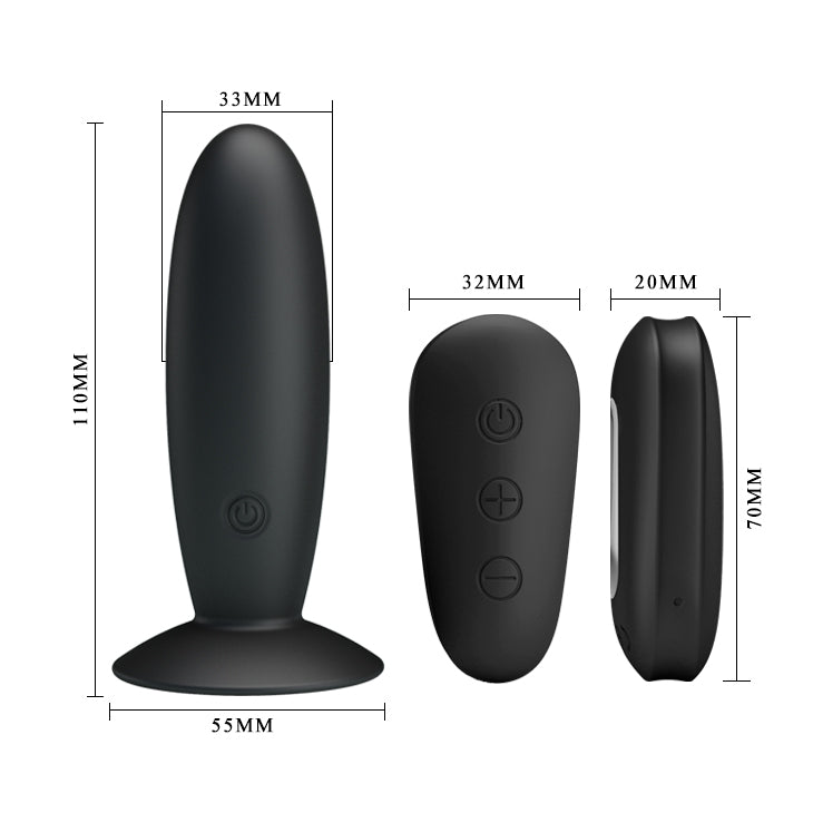 Mr Play by Baile Rechargeable Remote Control Vibrating Anal Plug