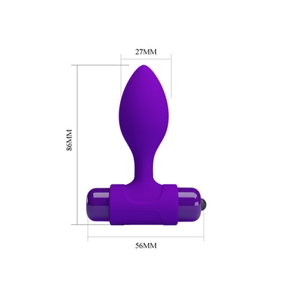 Pretty Love by Baile Vibra Vibrating Butt Plug - Purple