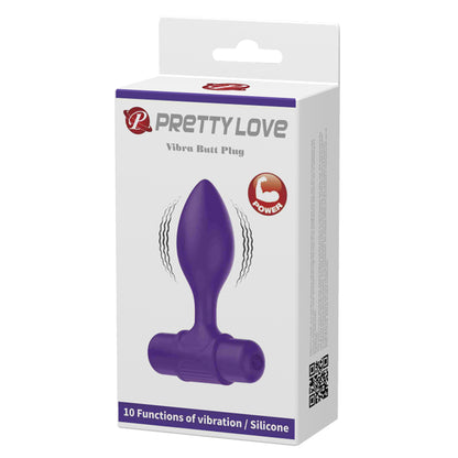 Pretty Love by Baile Vibra Vibrating Butt Plug - Purple