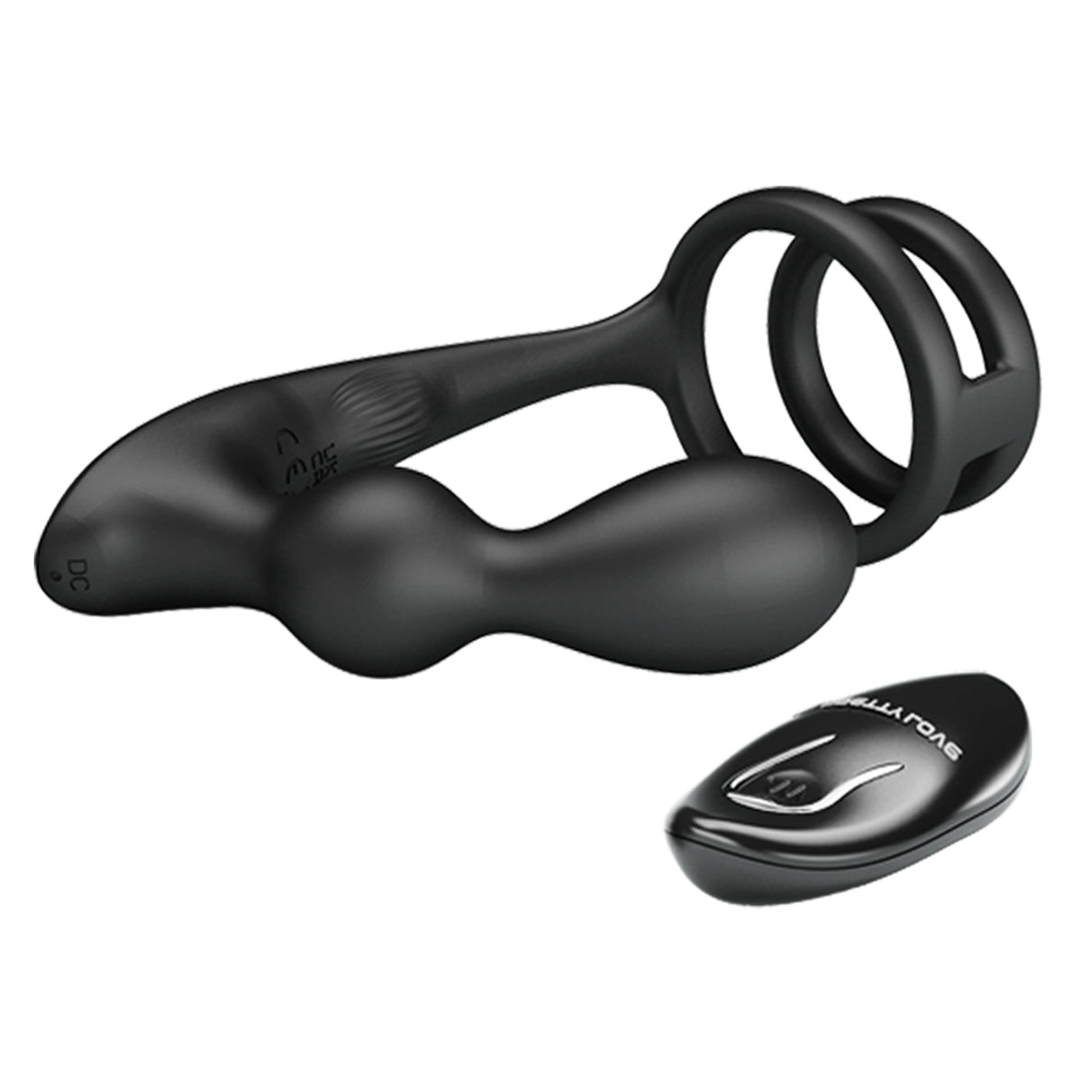 Pretty Love Marshell Vibrating Cock Ring & Butt Plug with Remote Control