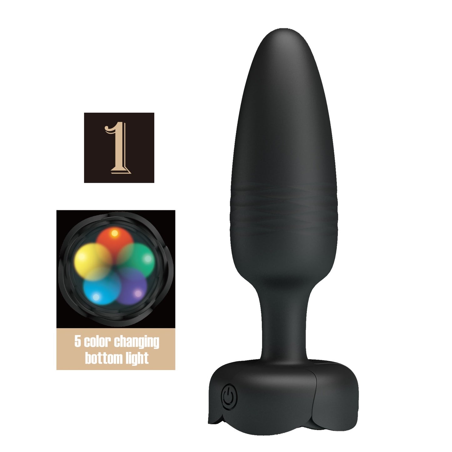 Pretty Love Tarion 1 Thrusting LED Light Butt Plug