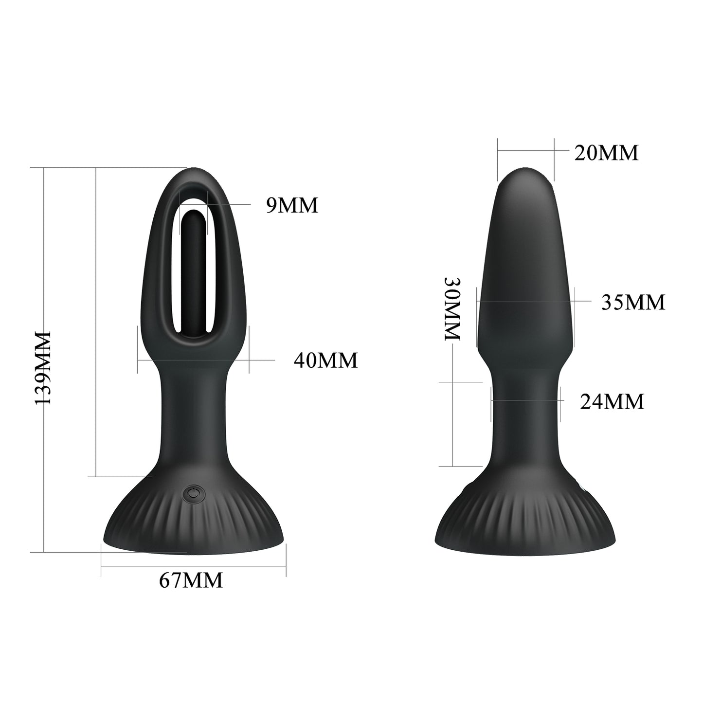Pretty Love Hubert Super Power Wiggling Butt Plug