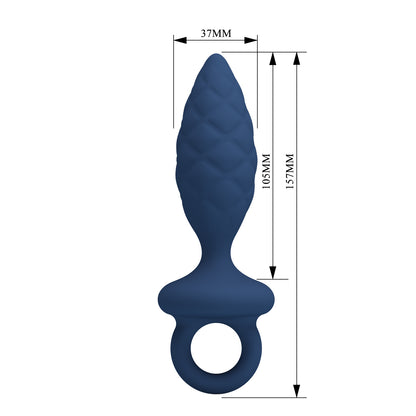 Mr Play John Silicone Butt Plug with Handle Loop