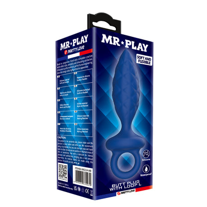Mr Play John Silicone Butt Plug with Handle Loop