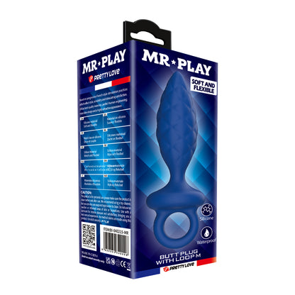 Mr Play Michael Silicone Butt Plug with Loop