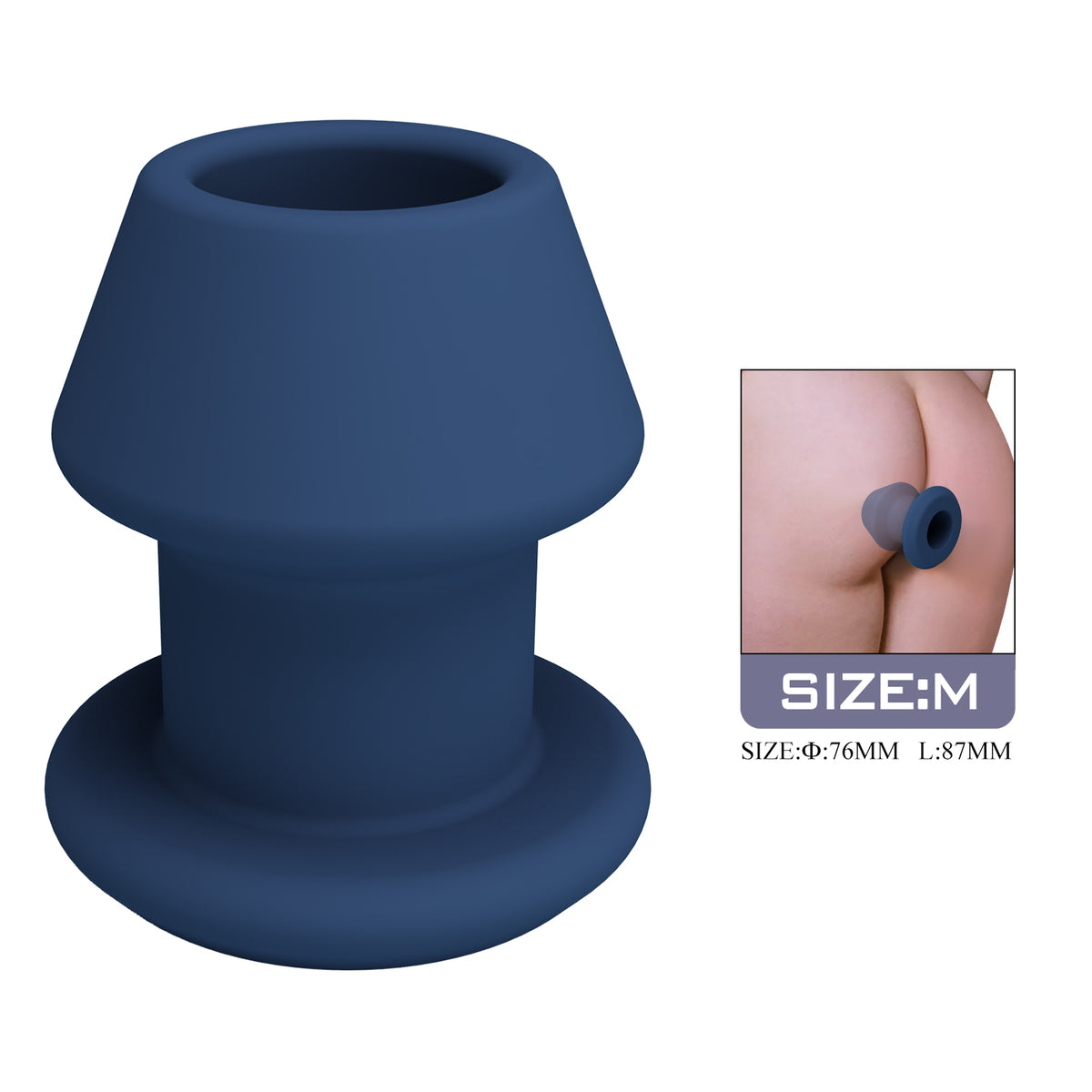 Mr Play Jack Hollow Tunnel Silicone Butt Plug