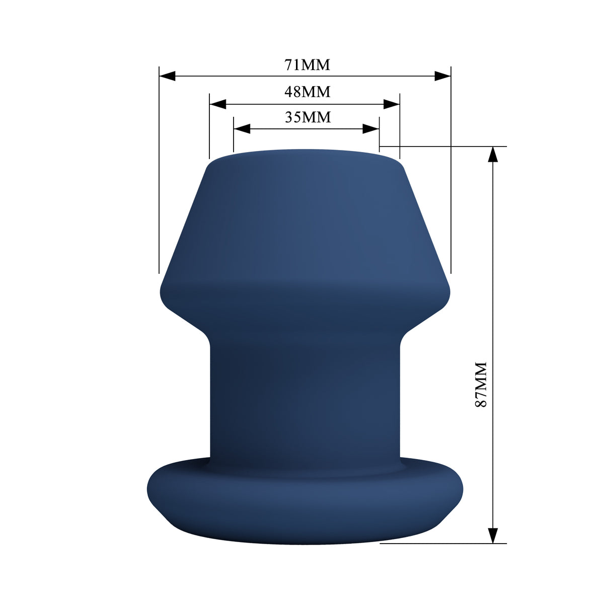 Mr Play Jack Hollow Tunnel Silicone Butt Plug