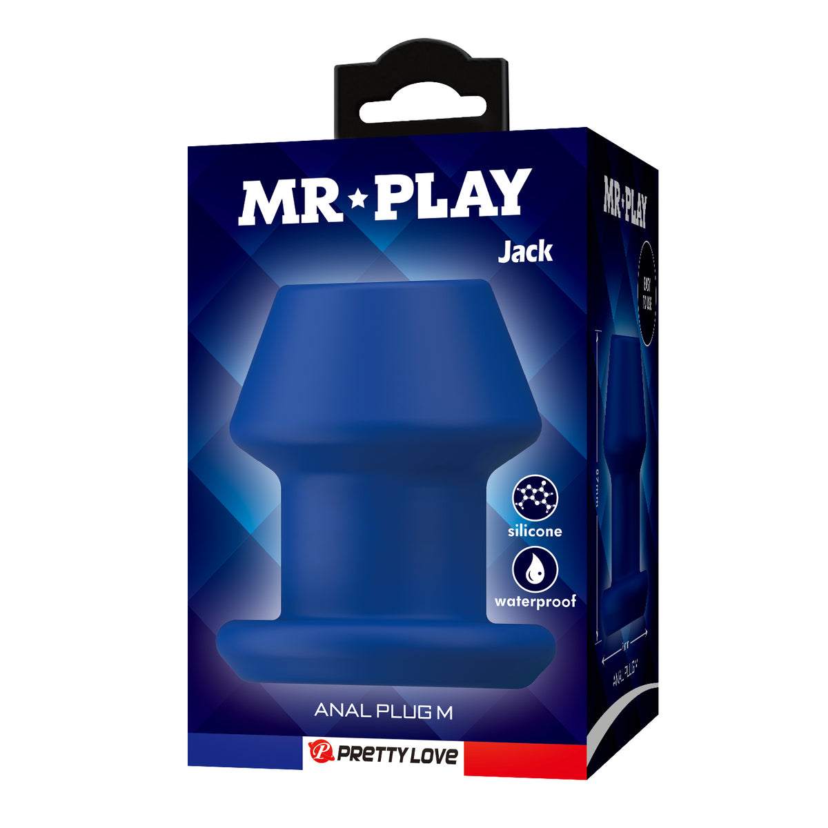 Mr Play Jack Hollow Tunnel Silicone Butt Plug